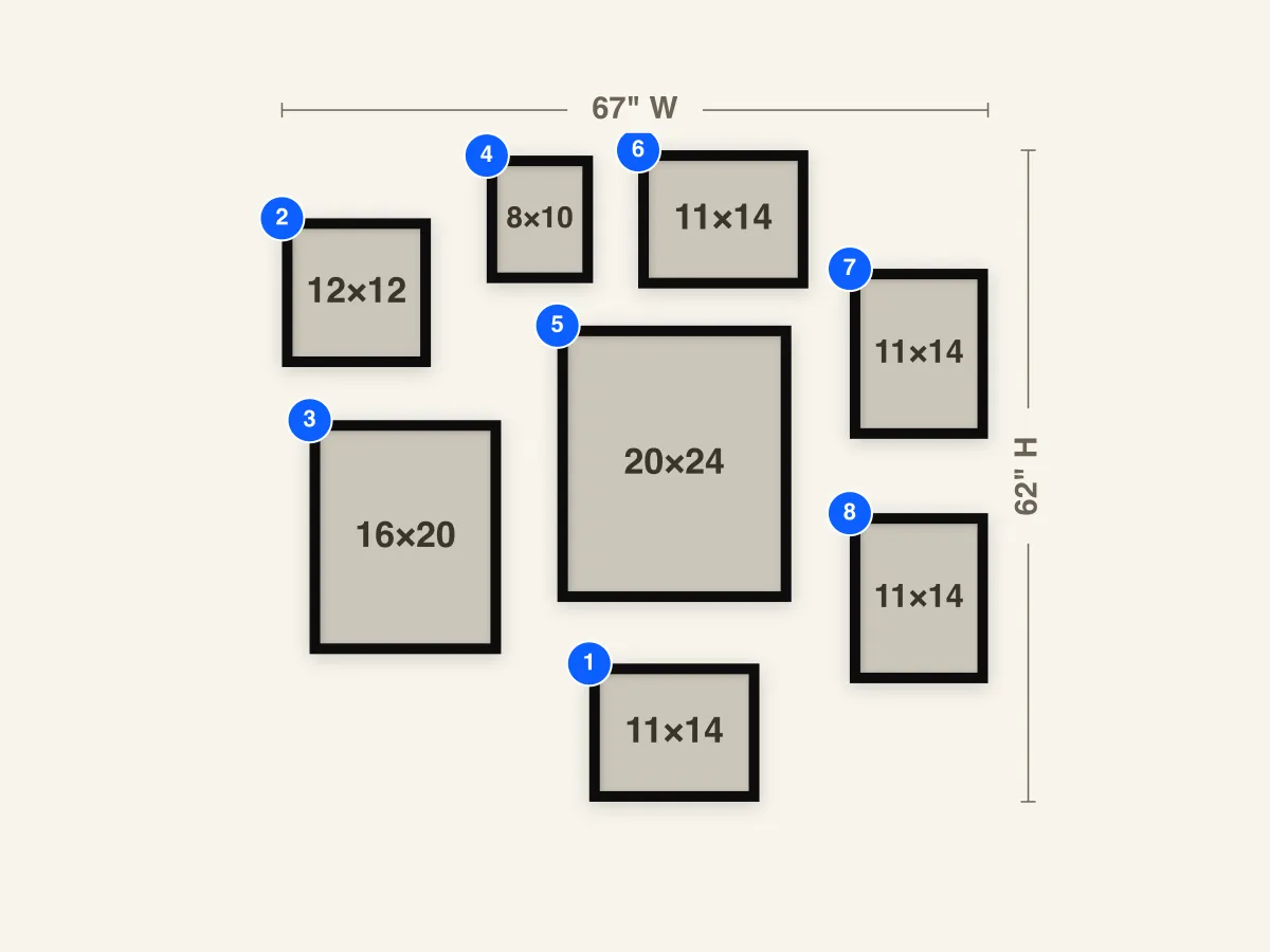 Eclectic Gallery Wall Layout preview