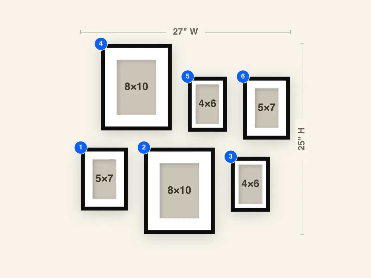 Entryway Gallery Wall Layout preview
