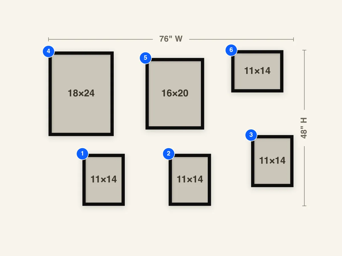 Hallway Gallery Wall Layout preview