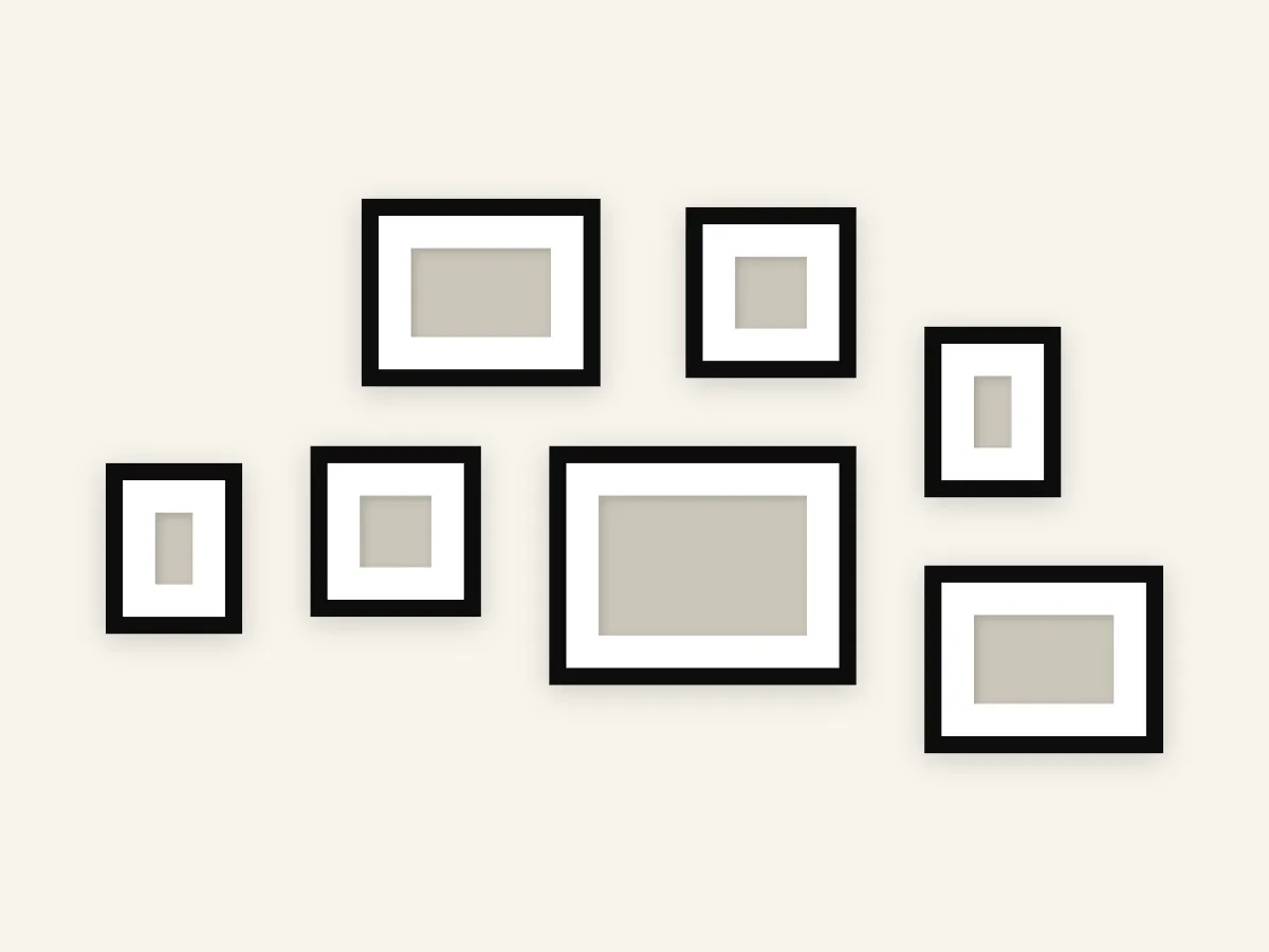 Over Sofa Gallery Wall Layout