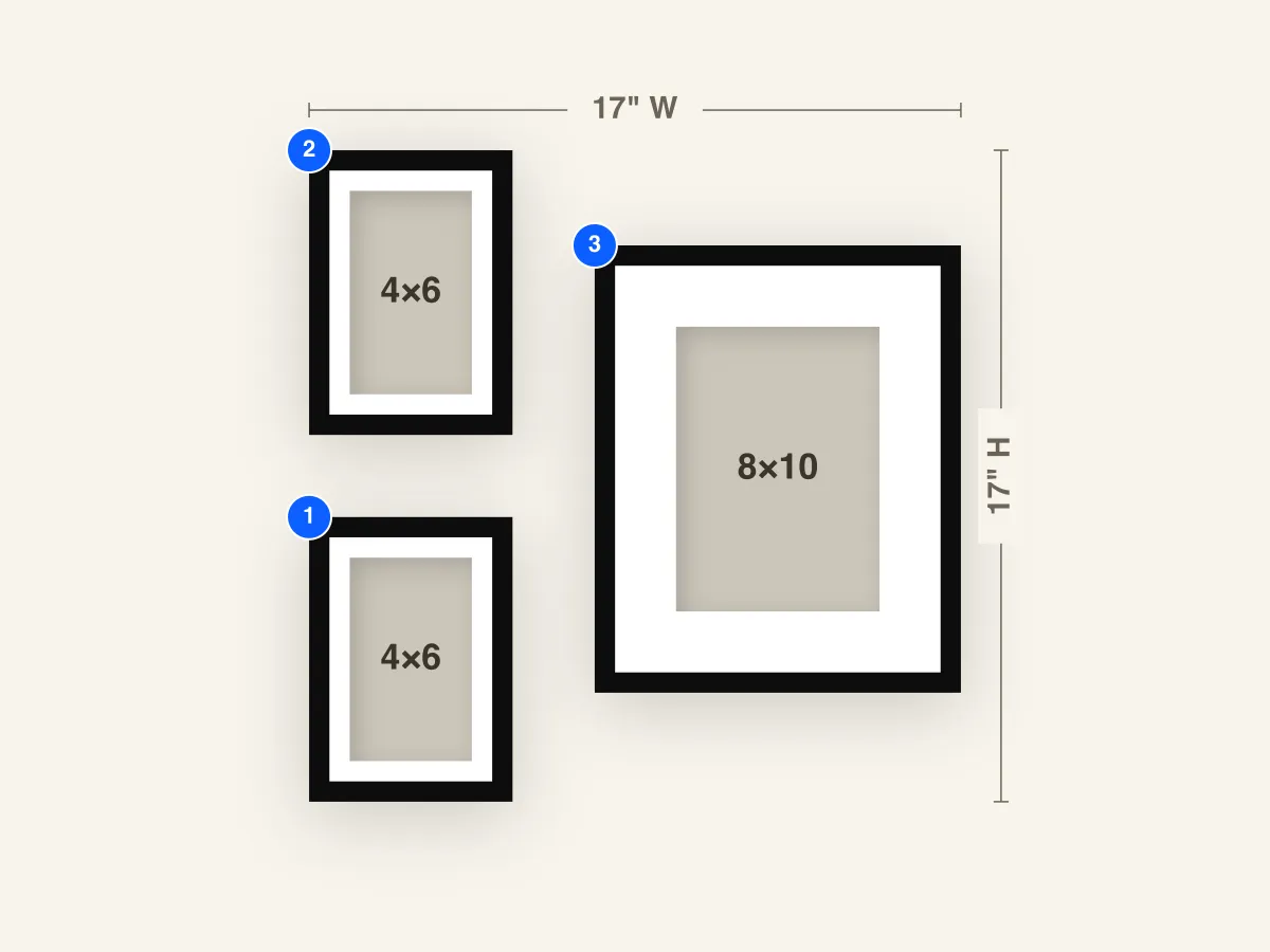 3-Frame Gallery Wall Layout preview