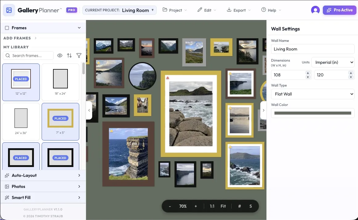 GalleryPlanner Workspace