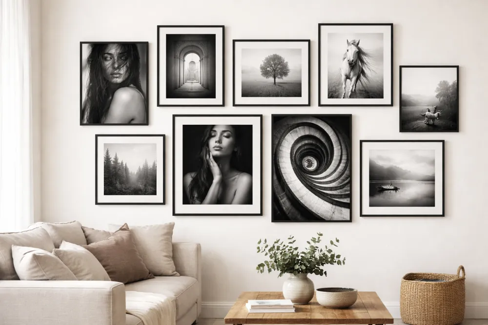The Monochrome Masterclass: Designing a Black & White Gallery Wall
